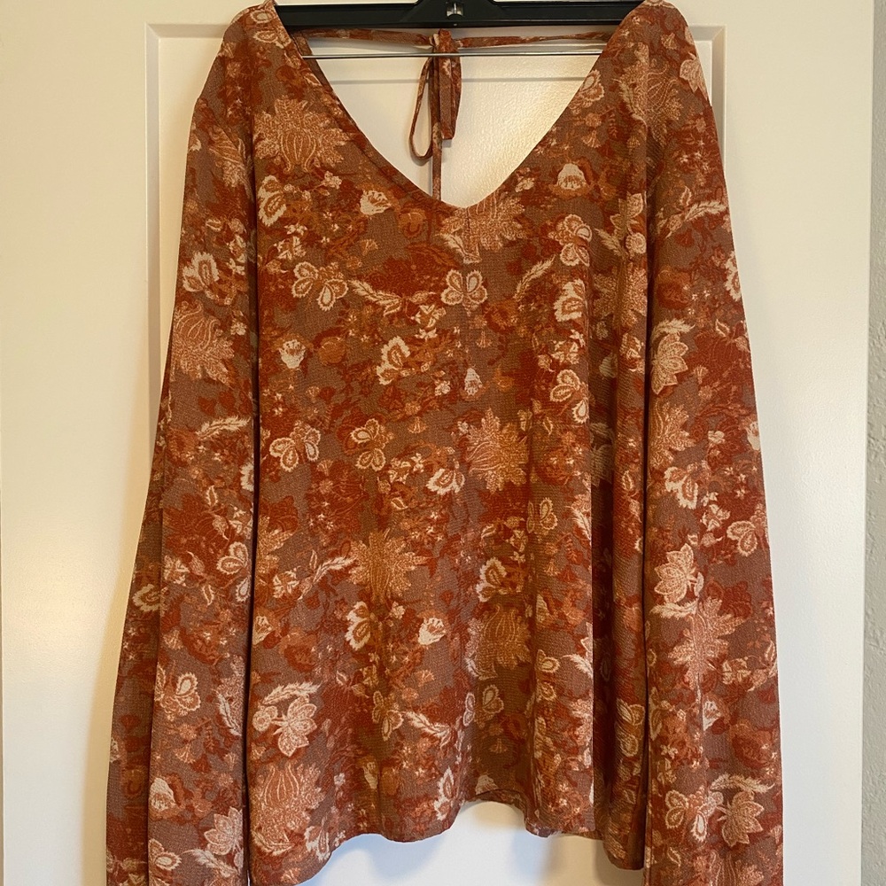 Daytrip Floral Rust Blouse